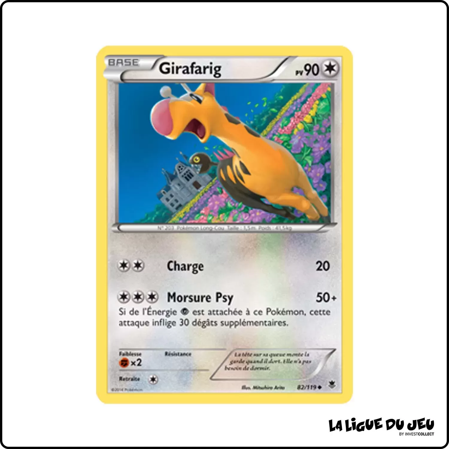 Peu commune - Pokemon - Vigueur Spectrale - Girafarig 82/119 Pokemon Company - 1