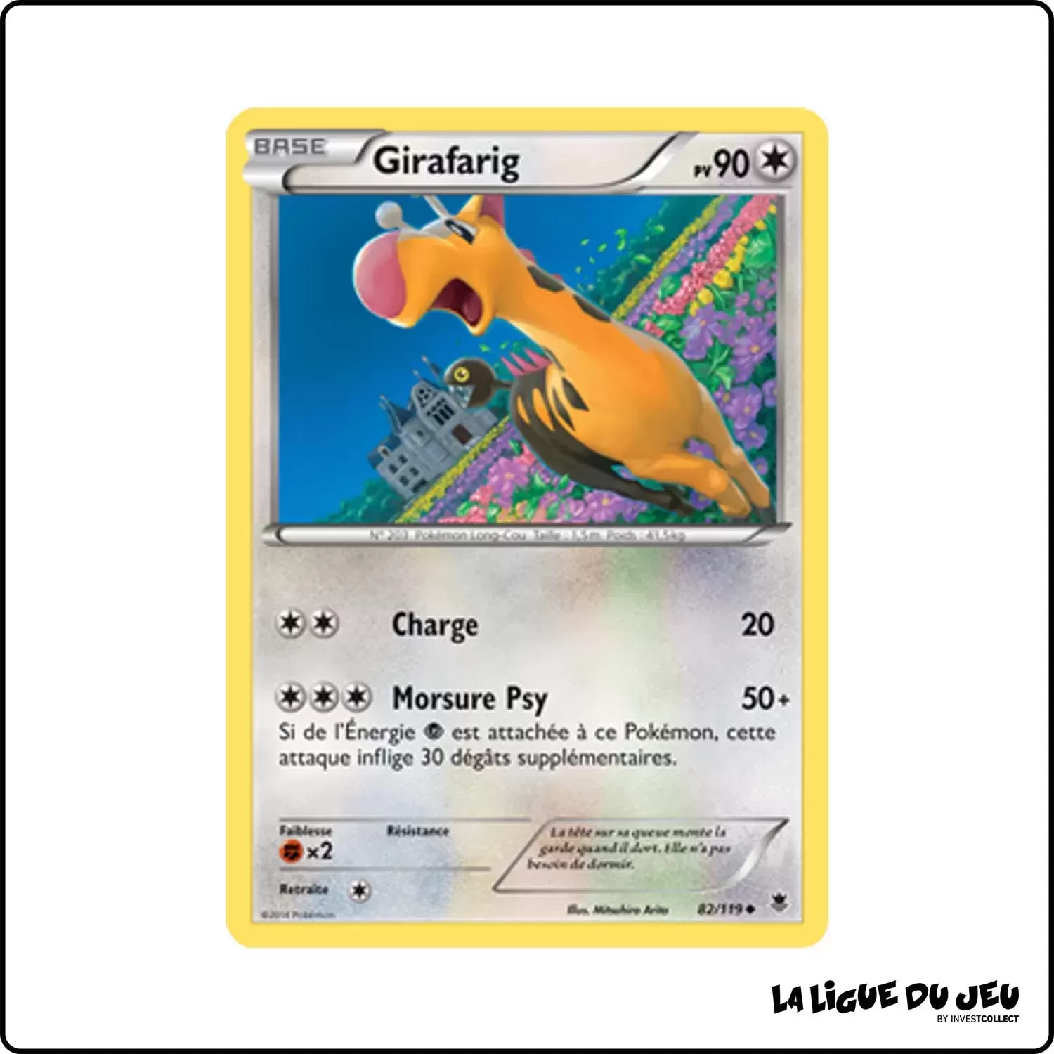 Peu commune - Pokemon - Vigueur Spectrale - Girafarig 82/119 Pokemon Company - 1