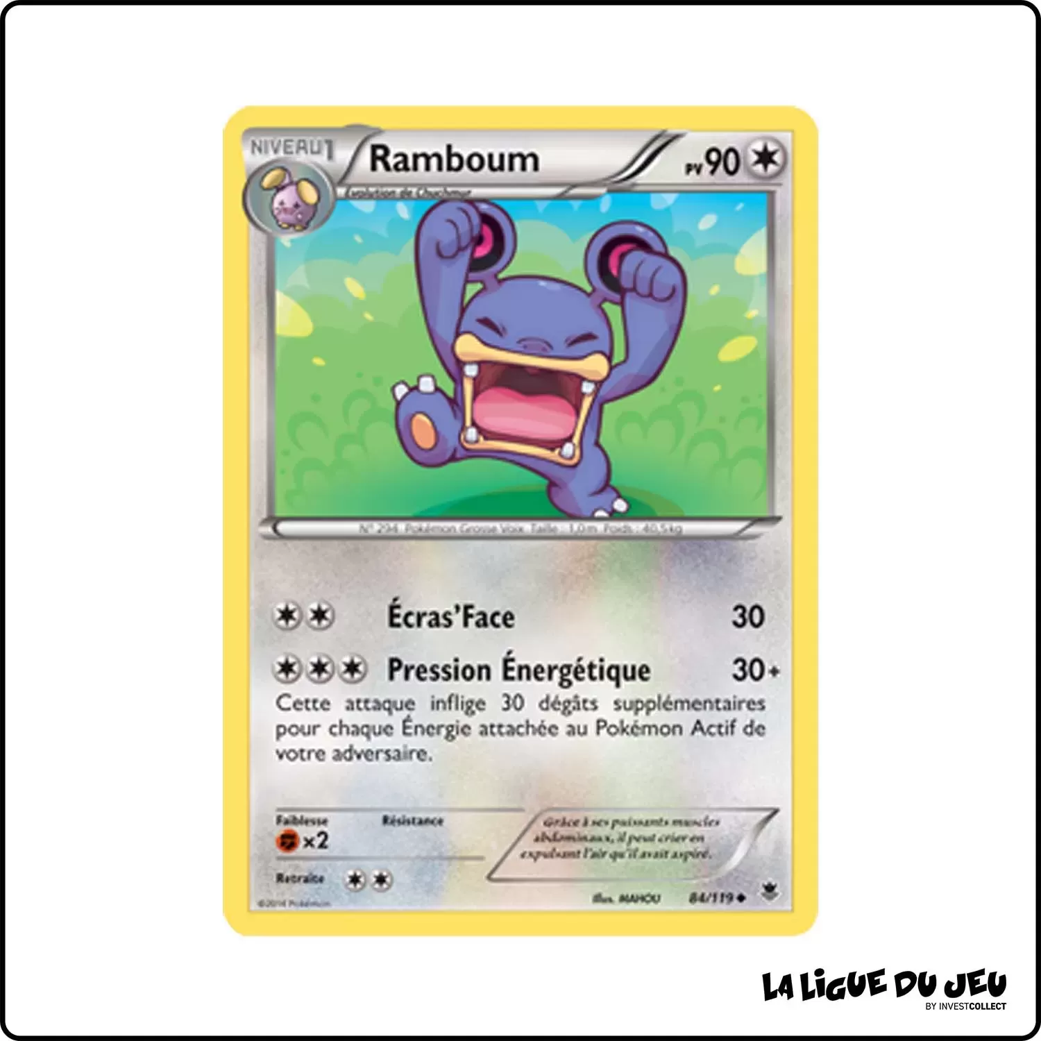 Peu commune - Pokemon - Vigueur Spectrale - Ramboum 84/119 Pokemon Company - 1