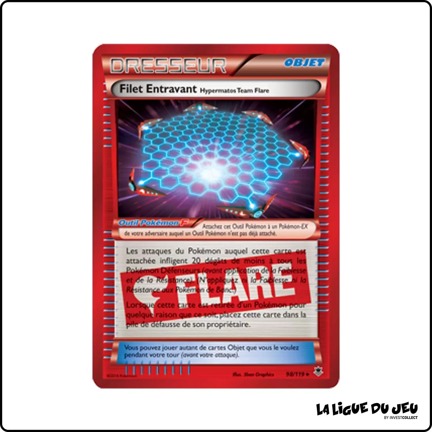 Holo - Pokemon - Vigueur Spectrale - Filet Entravant Hypermatos Team Flare 98/119 Pokemon Company - 1