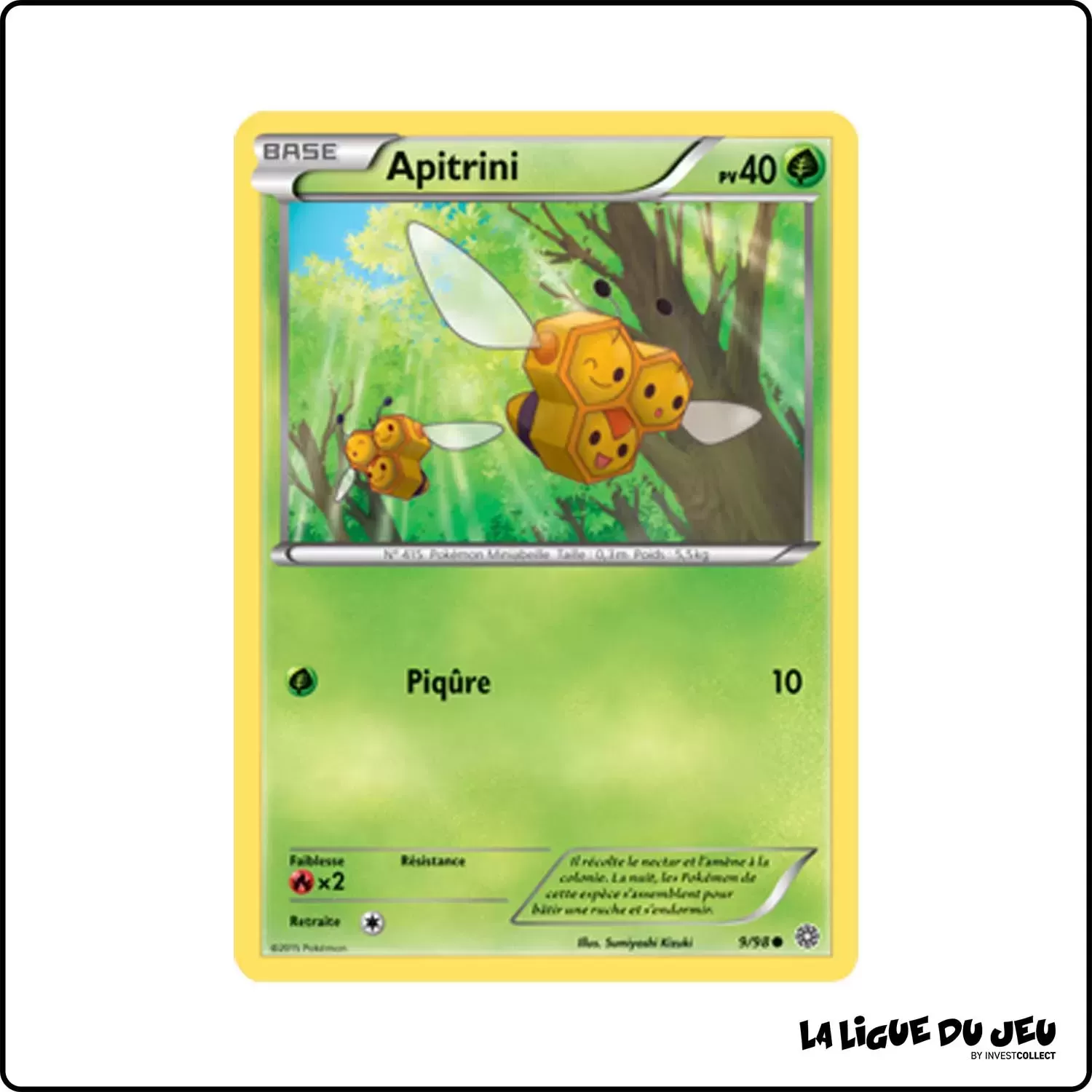 Commune - Pokemon - Origines Antiques - Apitrini 9/98 Pokemon Company - 1